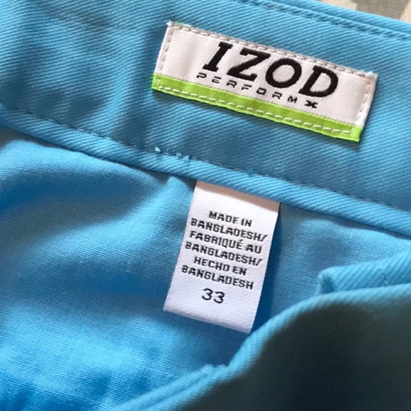NWOT Izod PerformX Blue Golf Shorts - Sz 33 - Picture 3 of 3